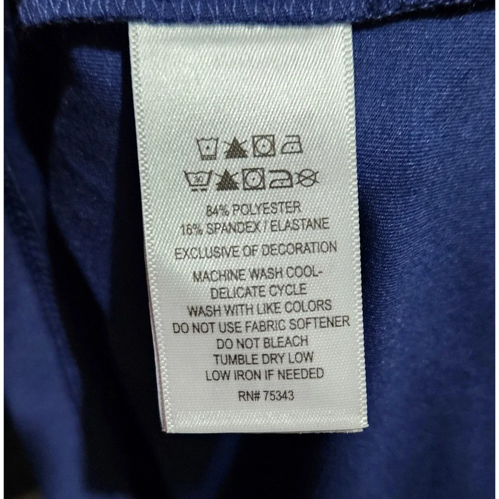 Tommy Bahama‎ Racquet & Paddle Womens Blue Sleeveless Golf Polo Shirt Size Small - Picture 6 of 8